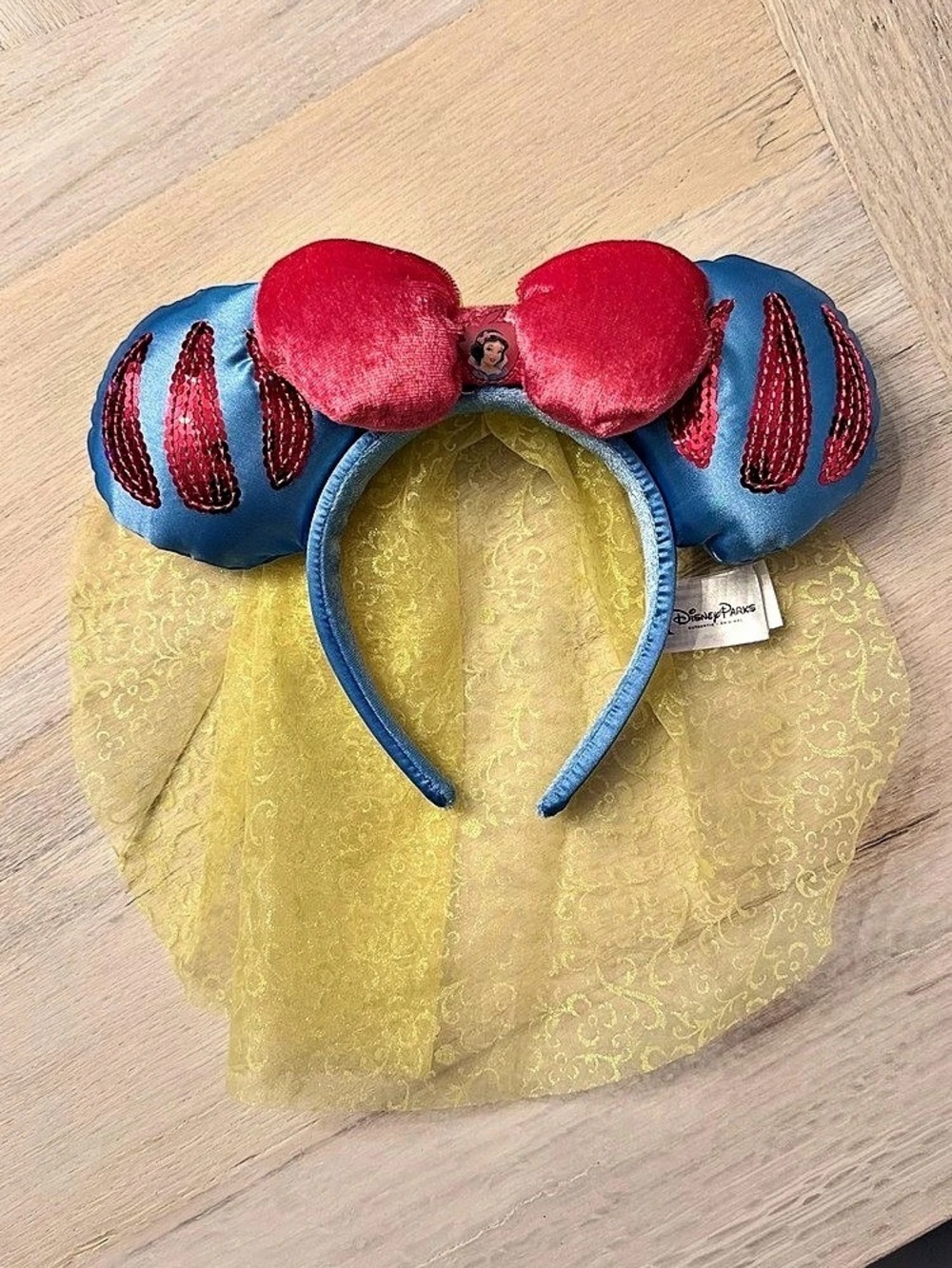 Disney Parks Snow White Princess Veil Minnie Mouse Ears Headband